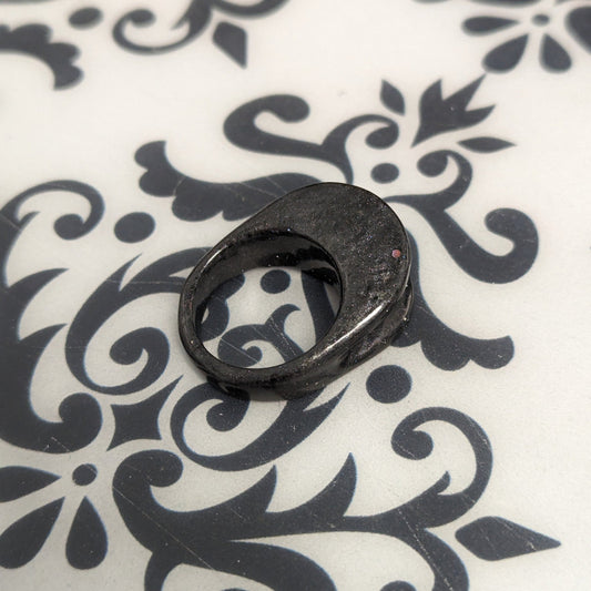 Angle Left FyberRing Black Sparkle