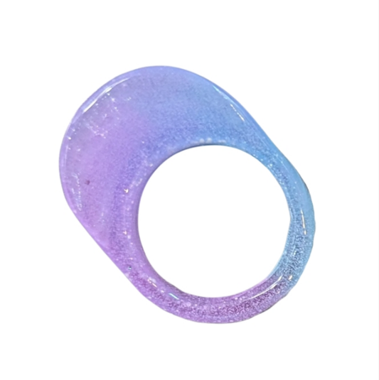 Angle Left FyberRing Glow Blue/Purple