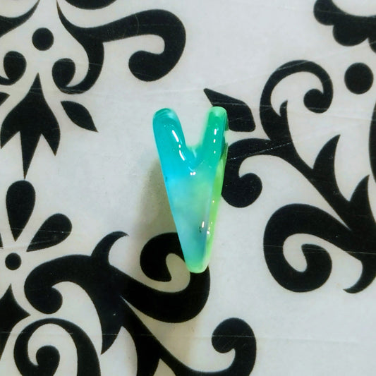 Angle Left FyberRing Glow Green/Blue