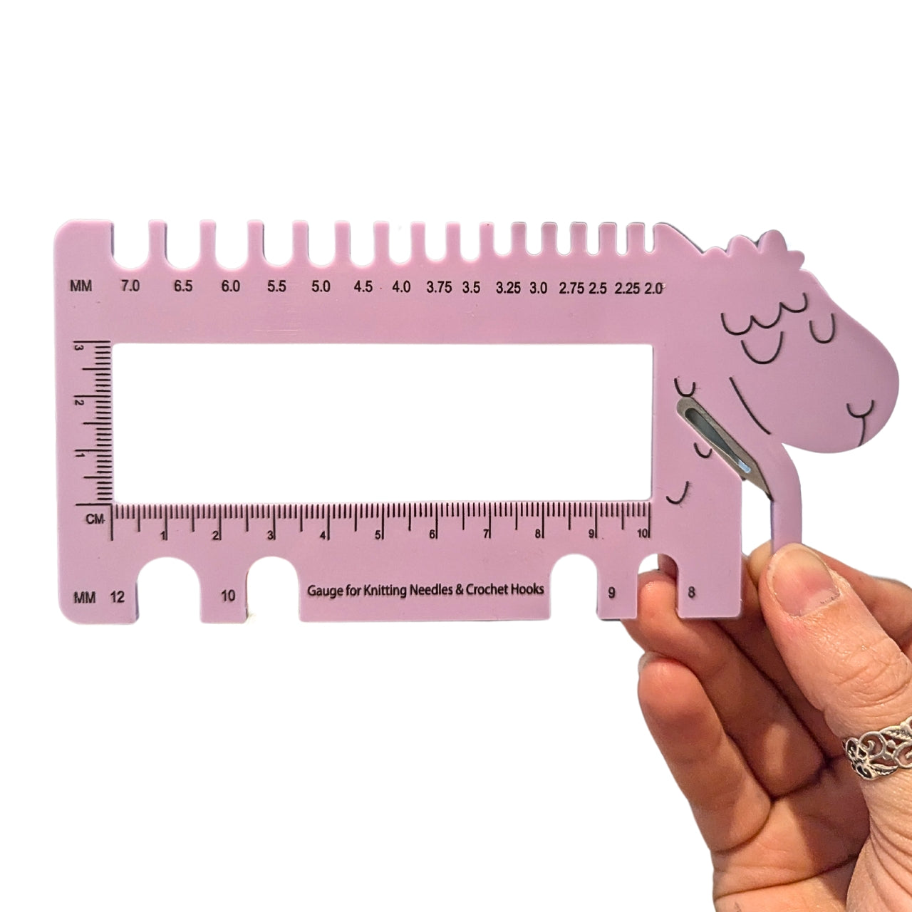 Gauge for Knitting Needles and Crochet Hooks