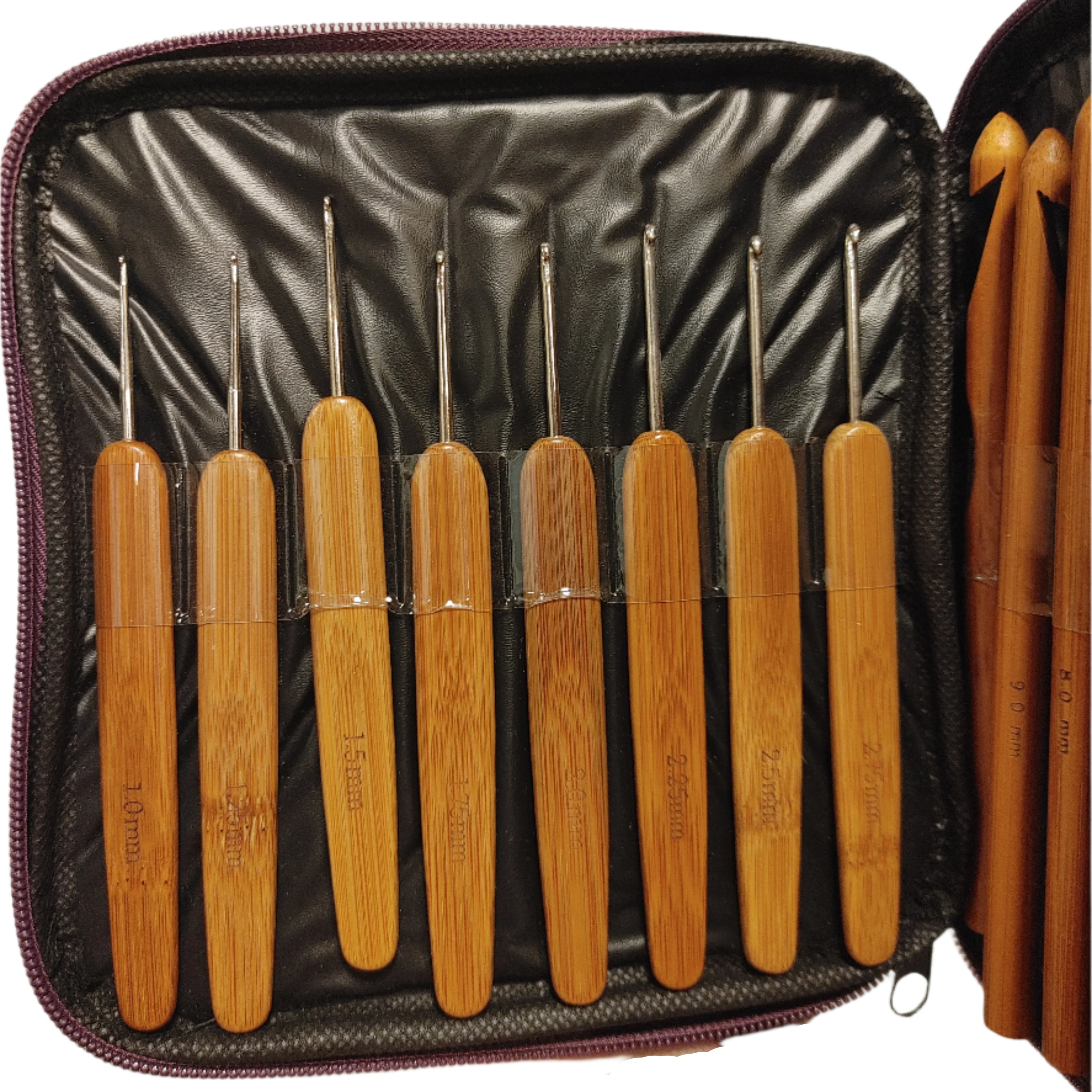 20 Piece Bamboo Crochet Hook Set – FyberRing