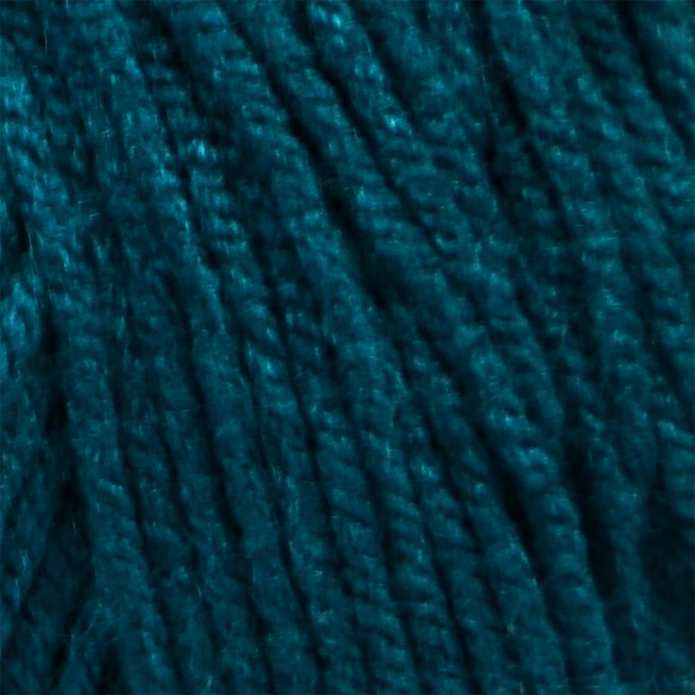 Close-up of teal yarn texture