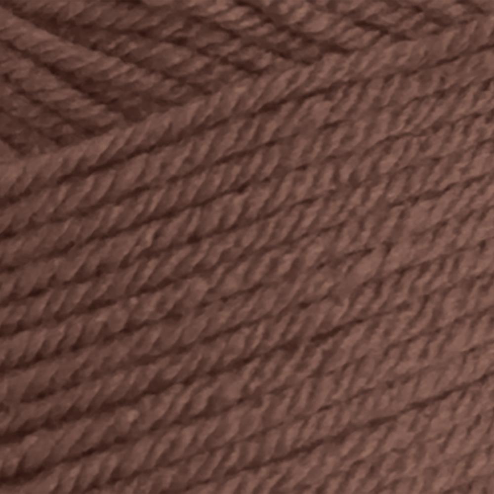 Close-up of brown yarn texture
