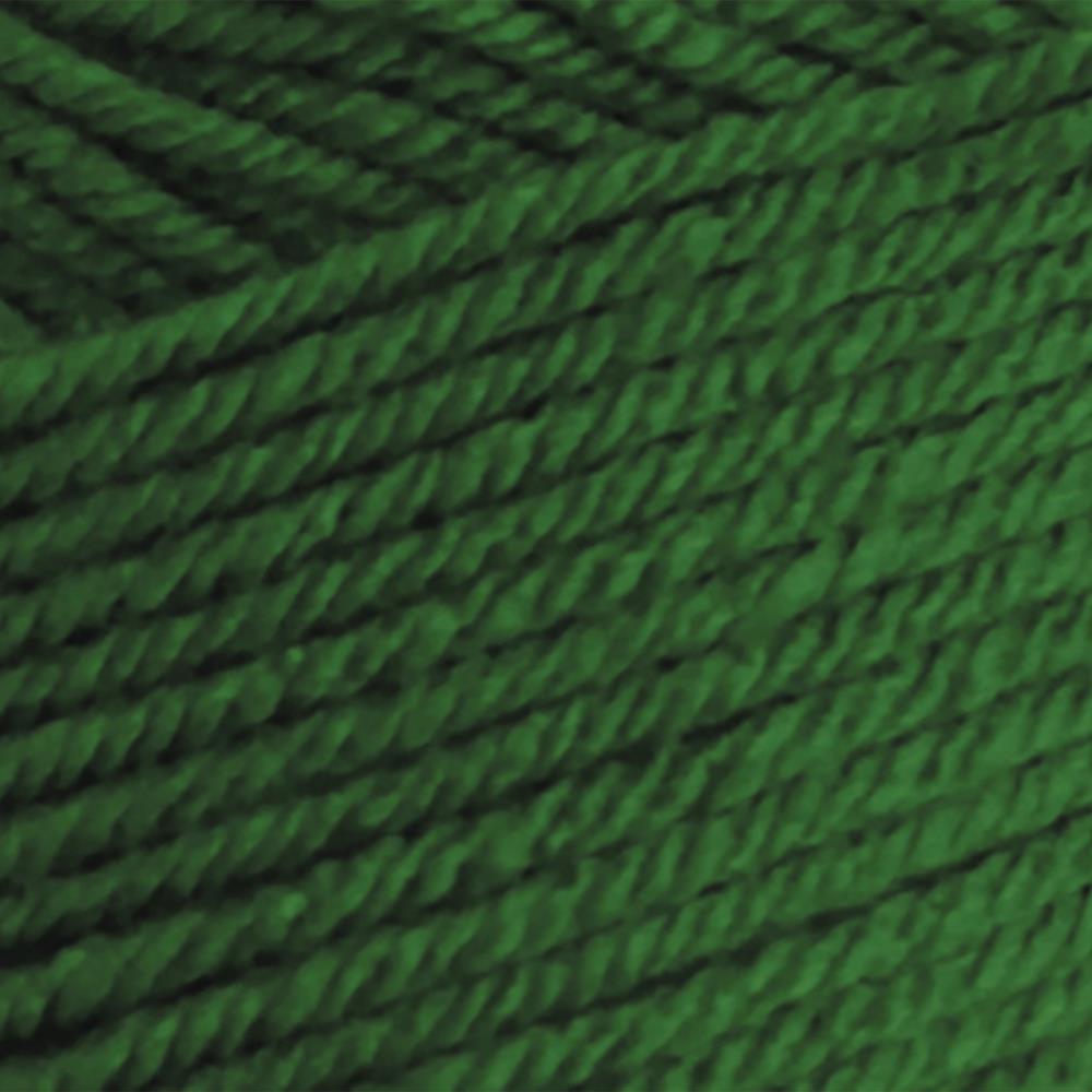 Close-up of green yarn with a textured pattern