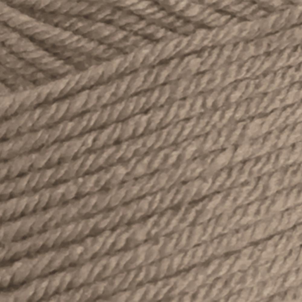 Close-up of brown yarn texture