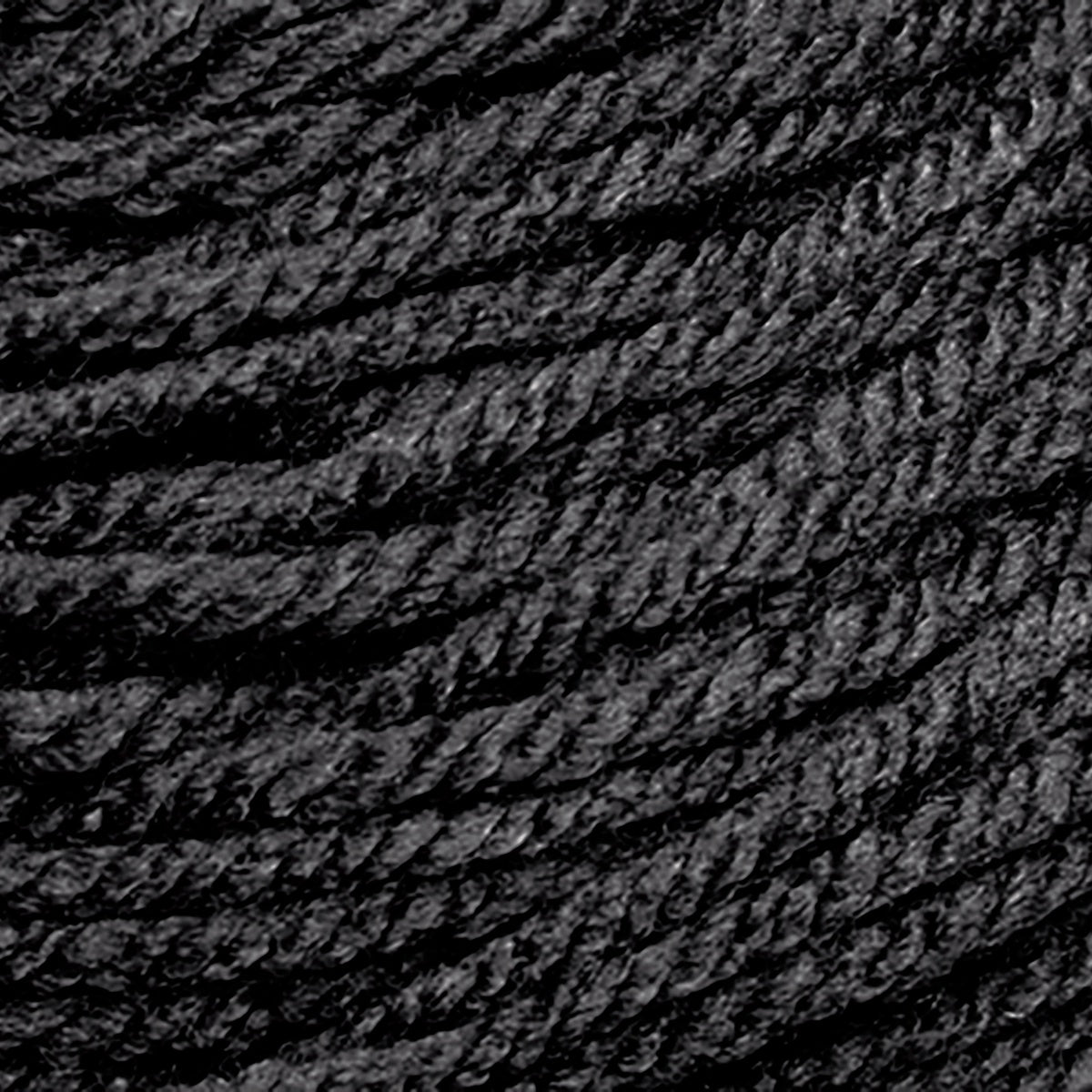 Close-up of black yarn texture
