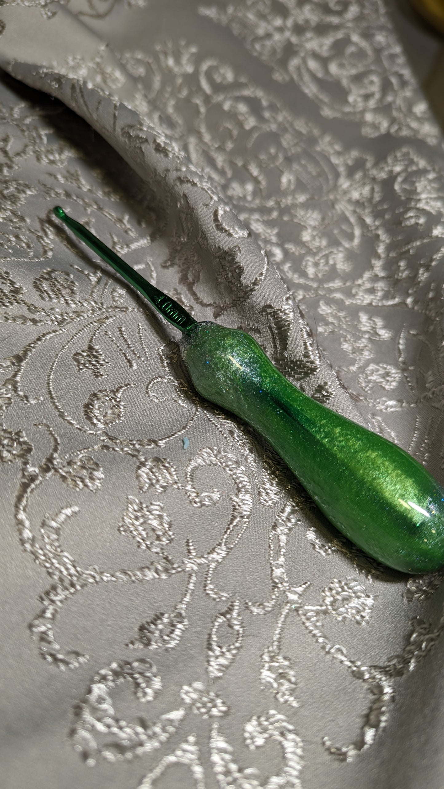 FyberHook, Resin Handle Tapered Crochet Hook to match my FyberRings