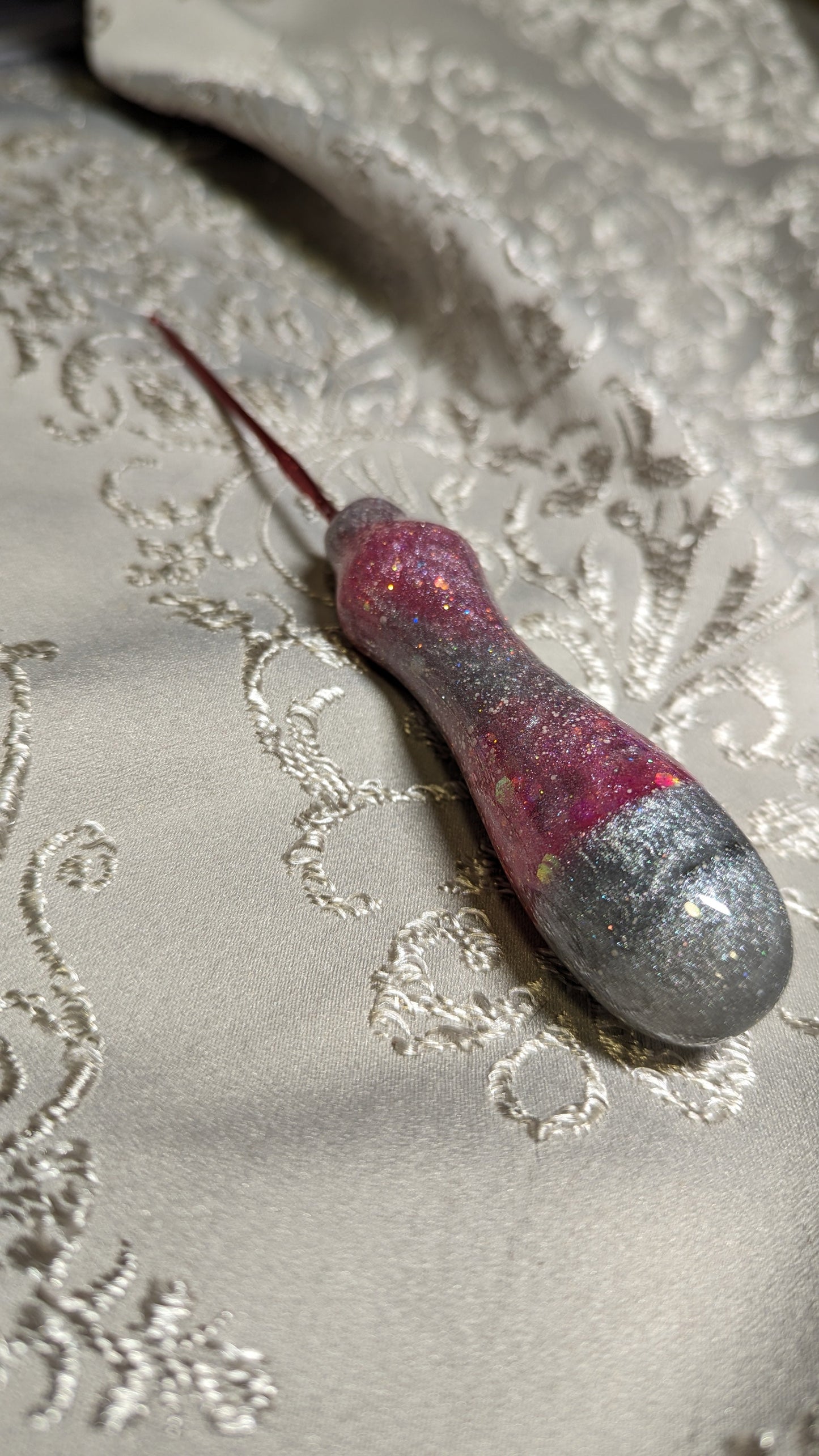 FyberHook, Resin Handle Inline Crochet Hook to match my FyberRings