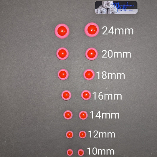 Red & Pink Safety Eyes