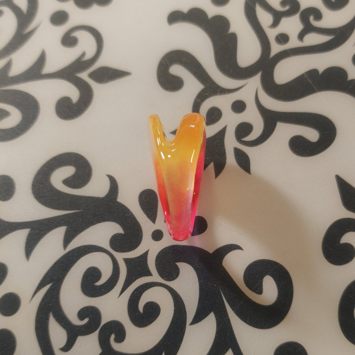 Angle Right FyberRing Glow Pink/Orange