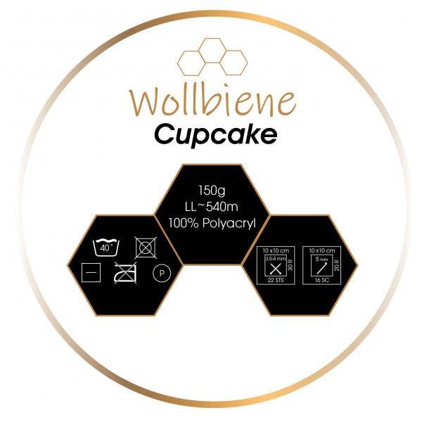 Wollbiene Cupcake