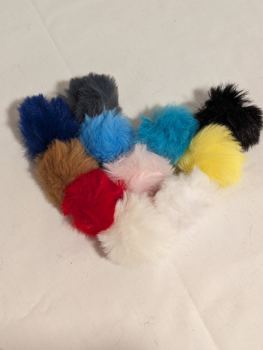 5 cm faux fur pompom