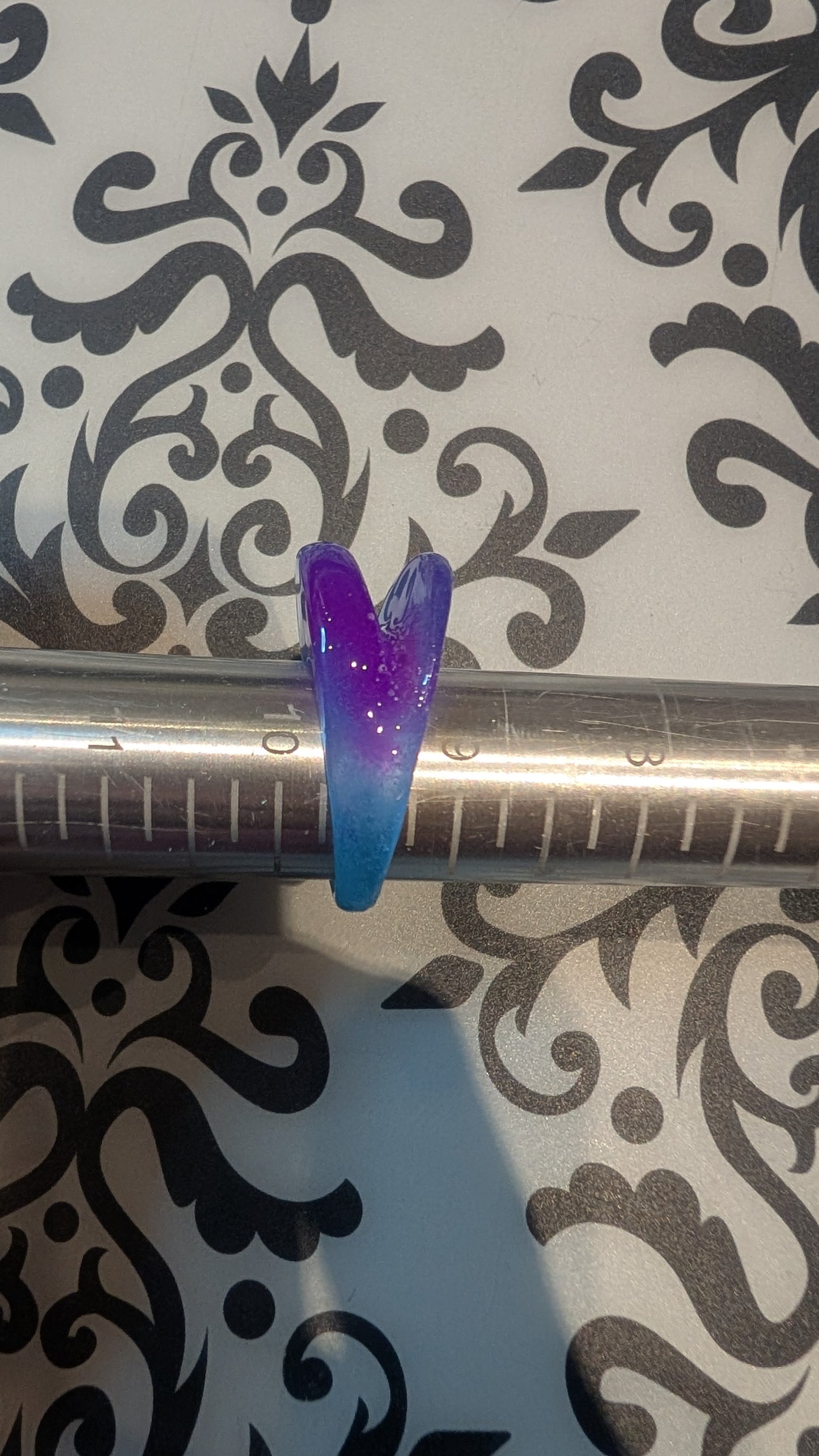 Angle Left FyberRing Glow Blue/Purple